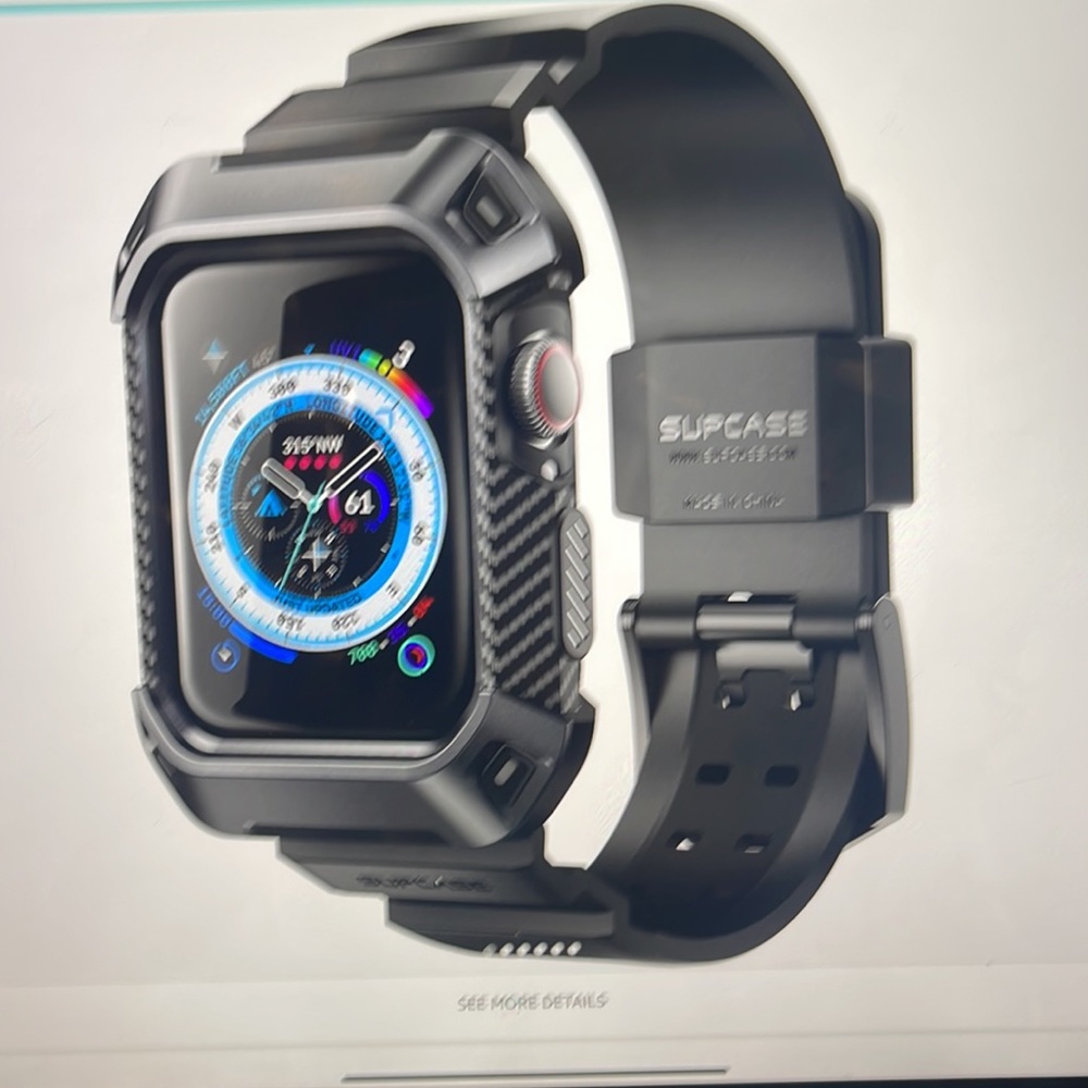Apple Watch Supcade, rugged protective case with strap bands